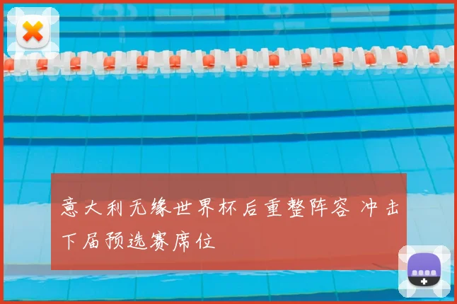 意大利无缘世界杯后重整阵容 冲击下届预选赛席位
